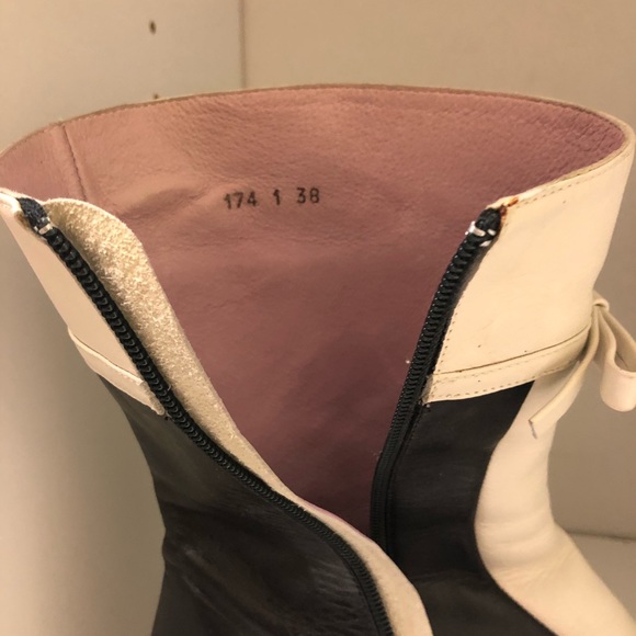 Retro Audrey leather boots - Picture 5 of 6